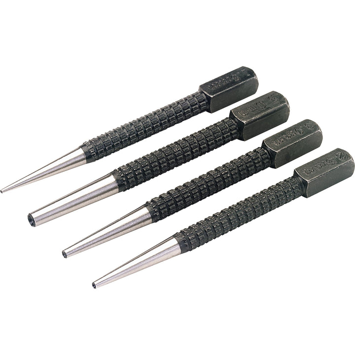 Draper 59354801 Draper 35480 Versenker-Set, 4-teilig, zum Versenken von Nägeln/Stiften