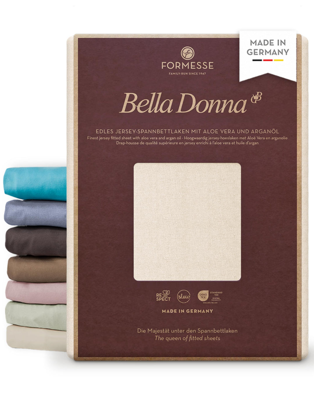 Bella Donna Formesse Spannbett Jersey 180x200-20 leinen