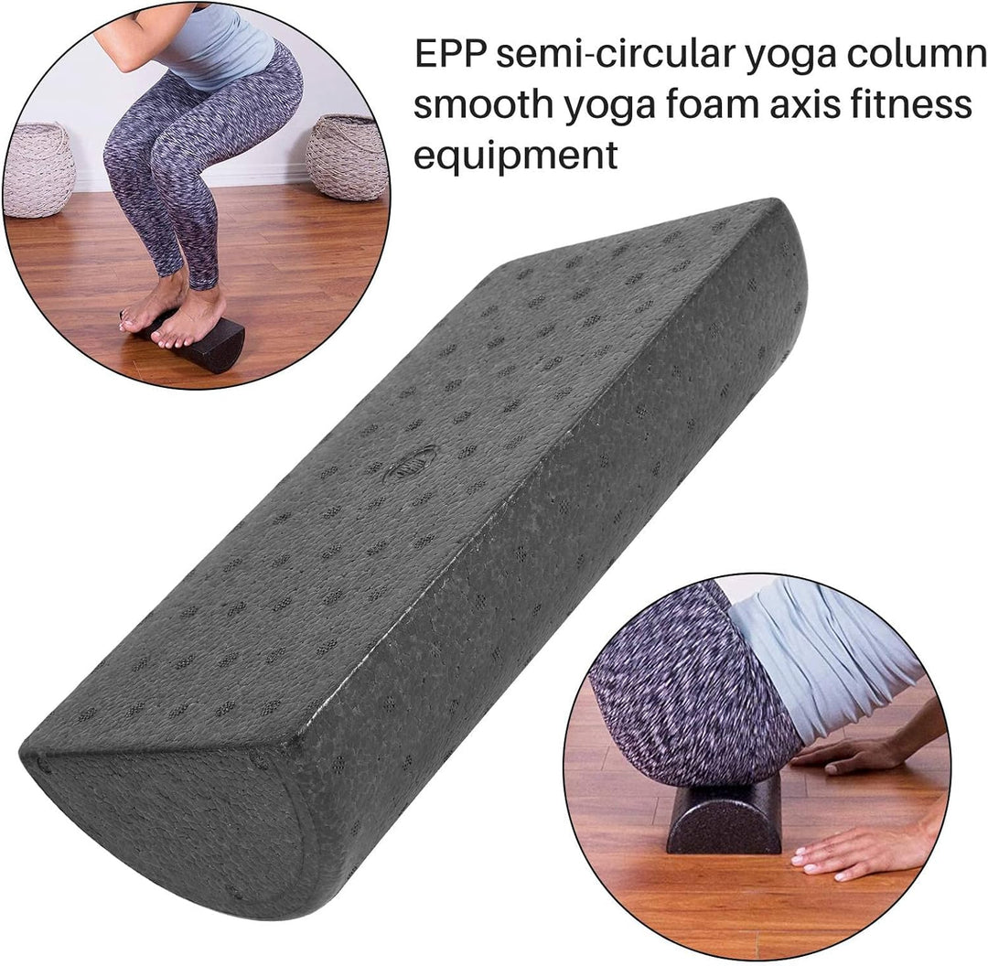 Schaumstoffrolle halbkreisförmig, 1 Paar, 30 cm, für Yoga-, Fitness-Ausrüstung für Gleichgewicht, Yo
