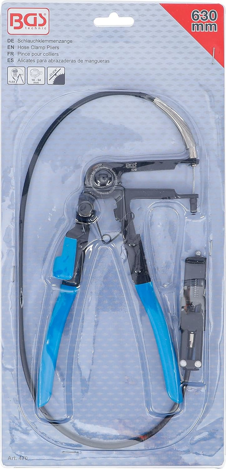 BGS 470 | Schlauchklemmenzange | mit Bowdenzug | 630 mm | 18 - 54 mm | flexible Schlauchklemmen-Zang