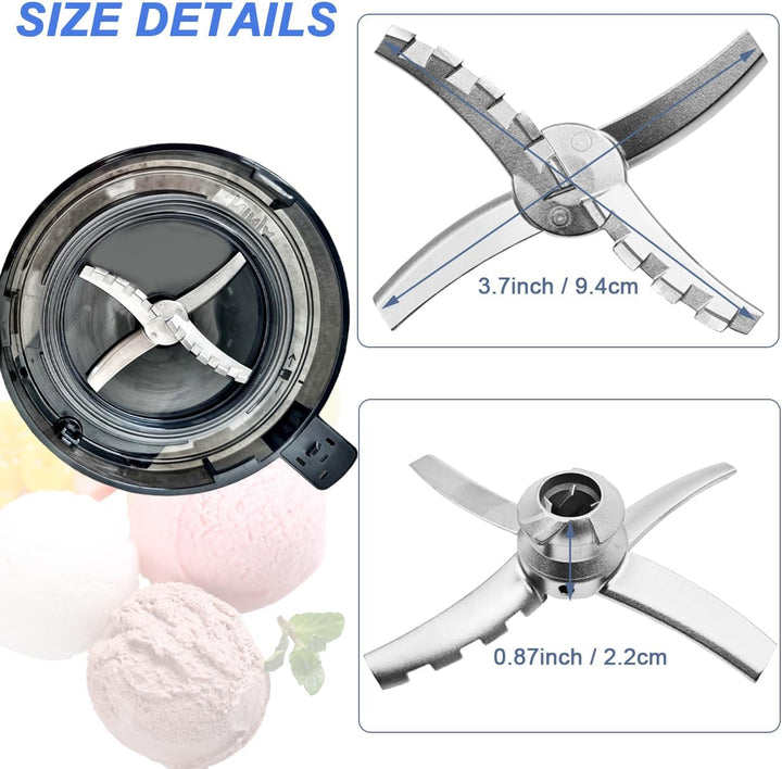 Ersatz-Paddel Klinge Kompatibel mit Ninja CREAMi Deluxe Eisgetränkmaschine NC501EU NC502EU, Ersatzkl