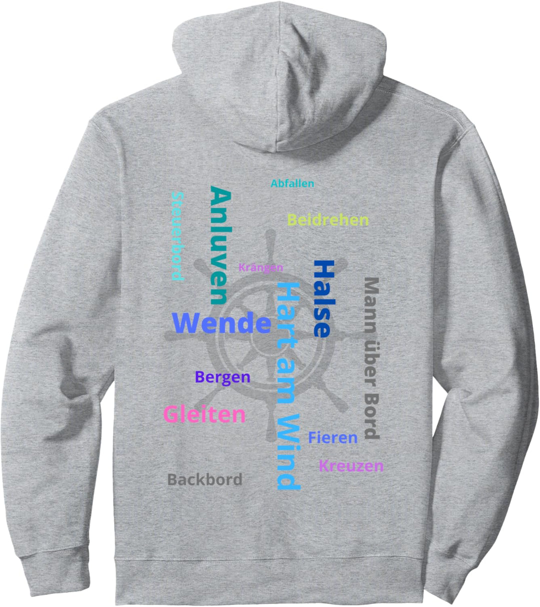 Kapitän-Skipper-Segler...Halse Wende Anluven Segelmanöver Pullover Hoodie