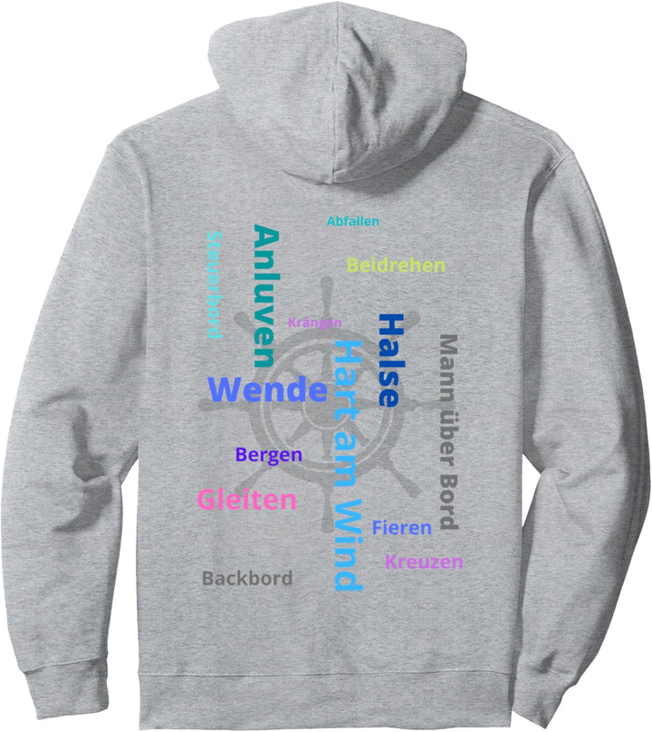 Kapitän-Skipper-Segler...Halse Wende Anluven Segelmanöver Pullover Hoodie