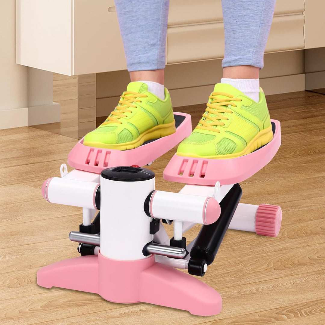 Mini Stepper für Zuhause mit Widerstandsbändern, hydraulisches Antriebssystem, verstellbare Training