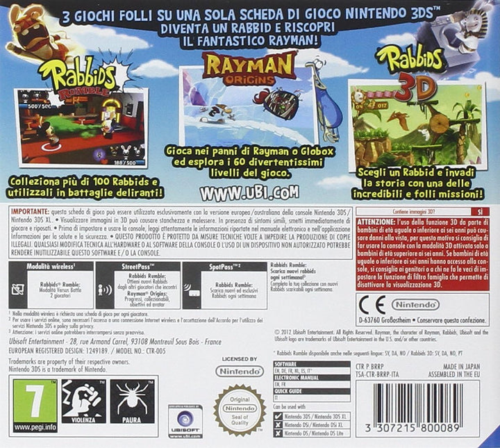 Ubisoft Sw 3DS 67453 Rabbids & Rayman FamilyPack