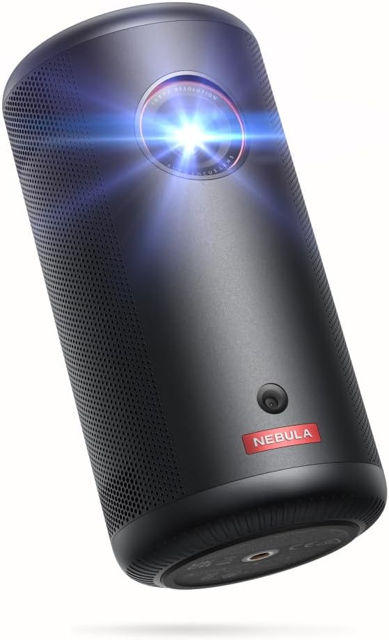 Nebula Capsule3 Mini Beamer, Smart Projektor, 1080p, WLAN, 200 ANSI-Lumen, Tragbarer Beamer, mit GTV