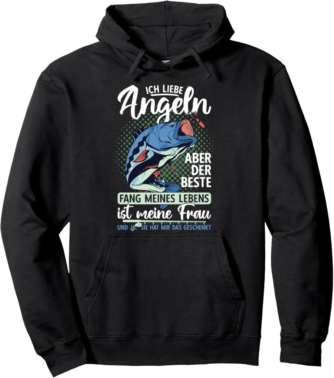Angeln Männer Angler Motiv Fischer Fischen Angel Spruch Pullover Hoodie