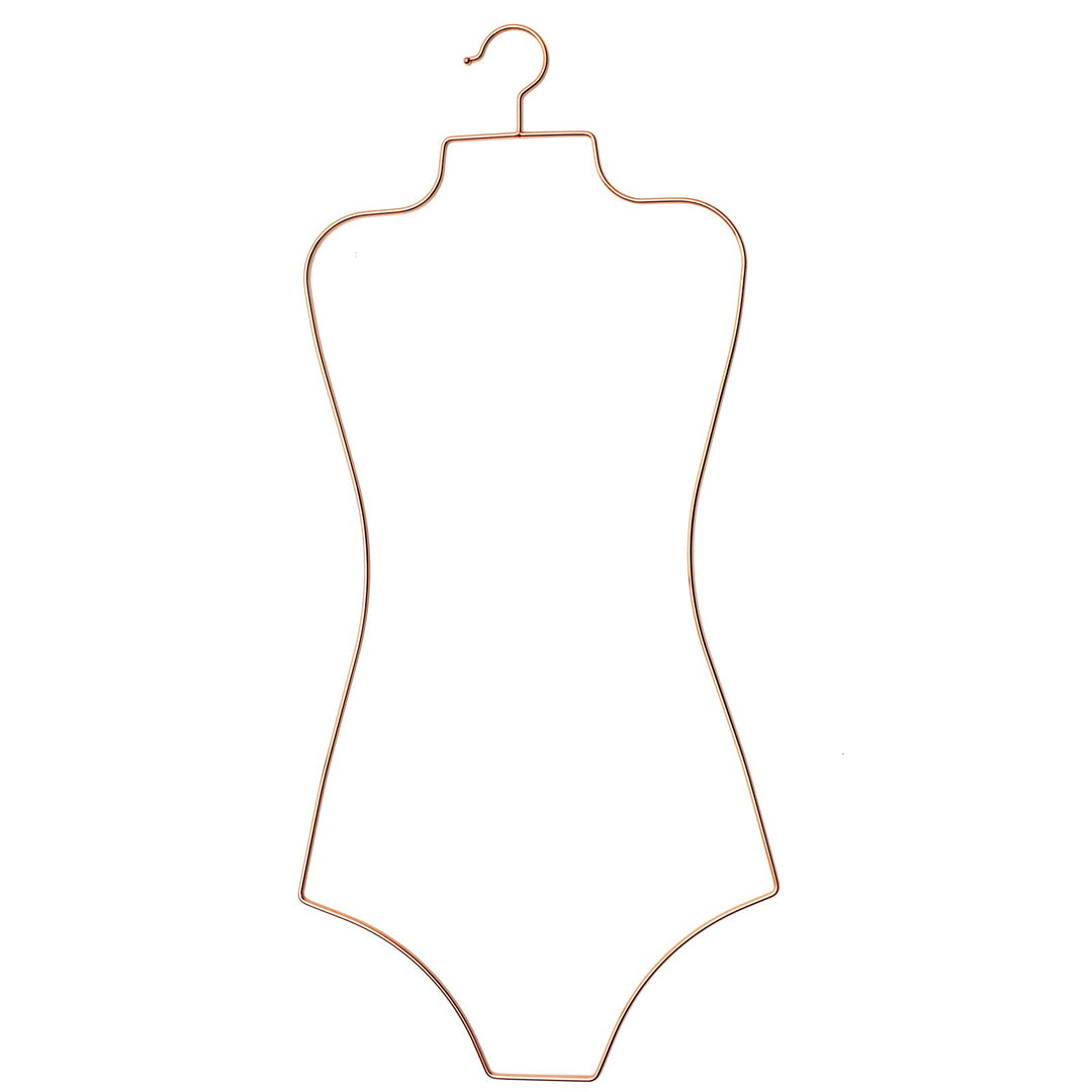 Bikini Badeanzug Aufhänger Draht Körperform Display Unterwäsche hänger 10 PCS (Roségold), Roségold