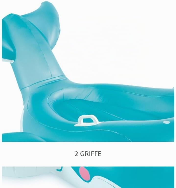 Intex Blauwal Rutscher, unaufgeblasene Grösse: 168 cm x 140 cm (57567NP)