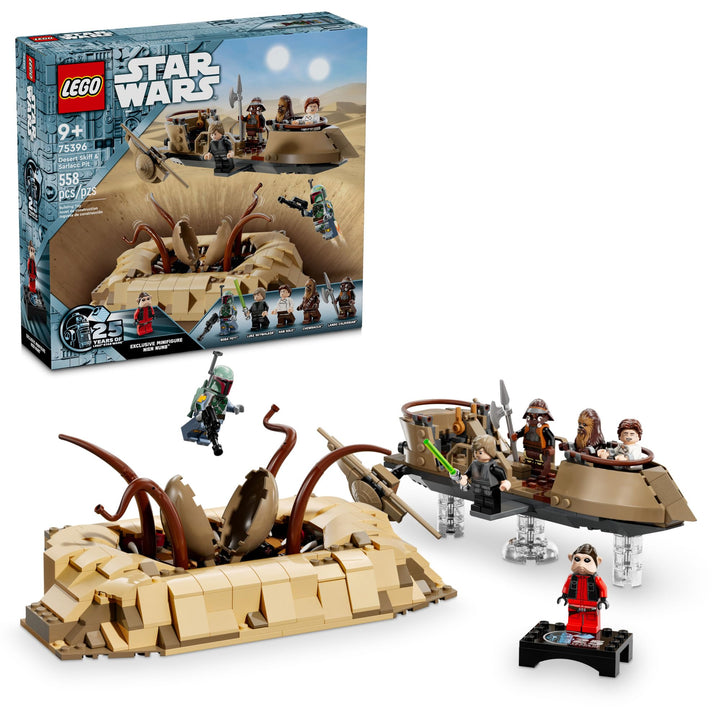 LEGO Star Wars 75396 - Wüsten-Skiff und Sarlacc-Grube (558 Teile)