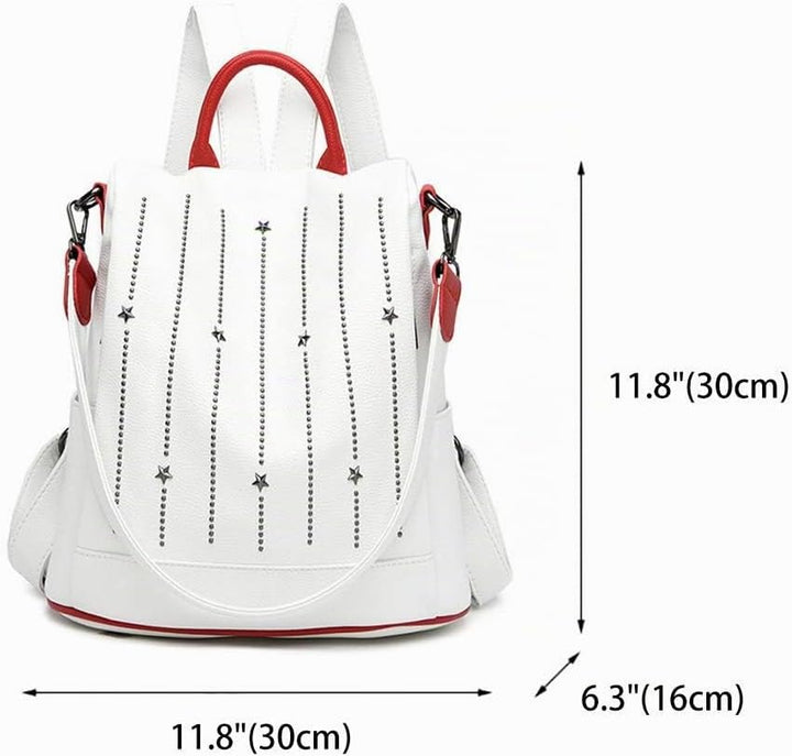 BUKESIYI Damen Tasche Rucksack Handtasche Frauen backpack Klein Anti Diebstahl Schulrucksack Laptop