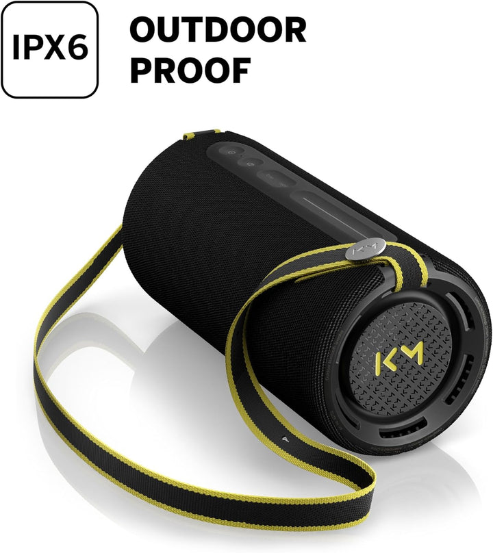 Loewe We. Hear pro Black, Bluetooth Lautsprecher, Kooperation mit Kylian Mbappé, 100 W, Wasserresist