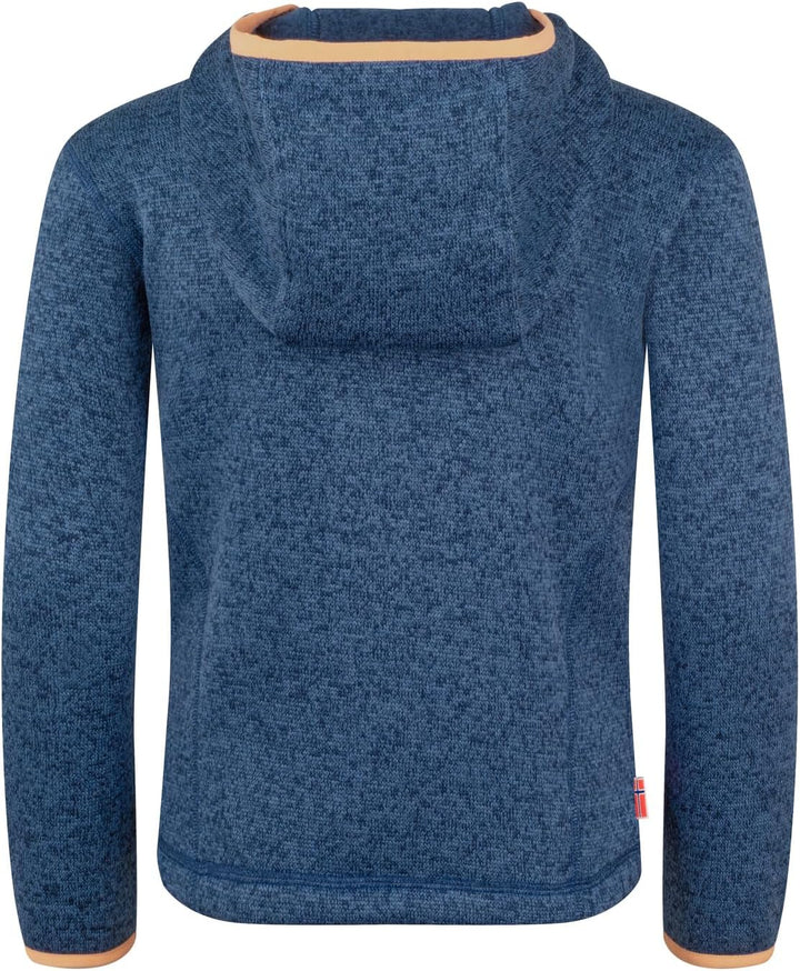 Trollkids Girls Jondalen Jacket XT | Warme Kapuzenjacke aus Strickfleece|Zwei Hüfttaschen und eine B