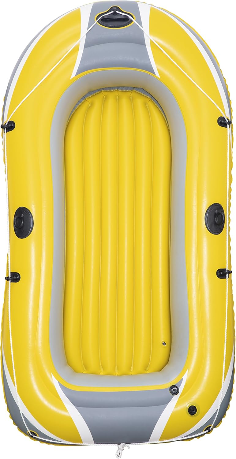 Bestway Hydro-Force Raft Set Boot 255x127 cm mit Blasebalg und 2 Rudern 228 x 121 cm, 228 x 121 cm