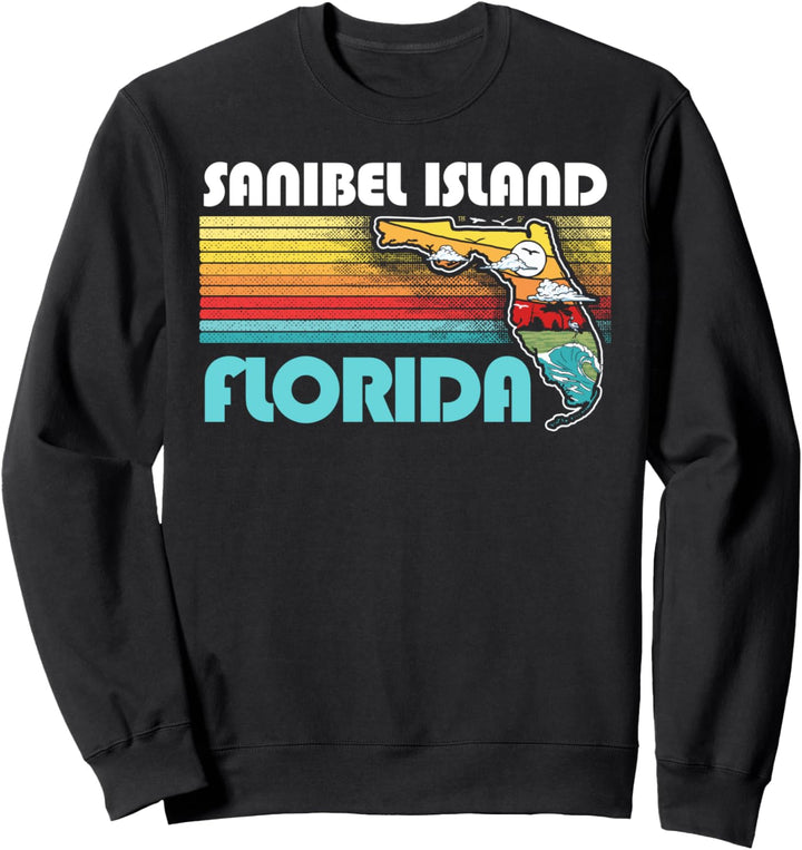 Sanibel Island Vintage Florida Nature & Outdoors Retro Sweatshirt