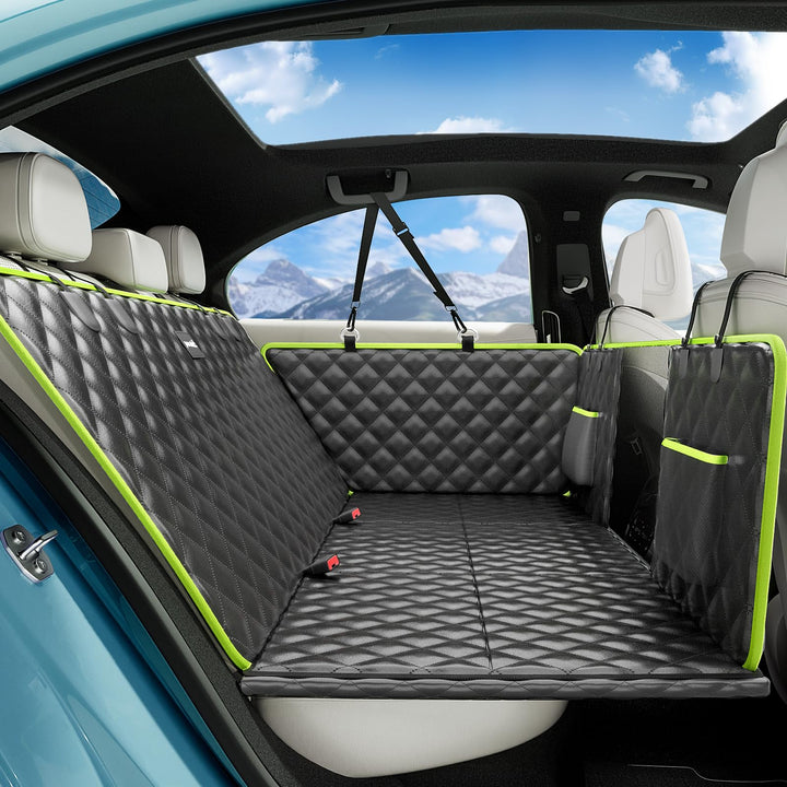 pecute Hundedecke Auto Rückbank mit Harter Unterseite 133 * 62 cm,2025 Verbesserte Materia, 3-in-1 S