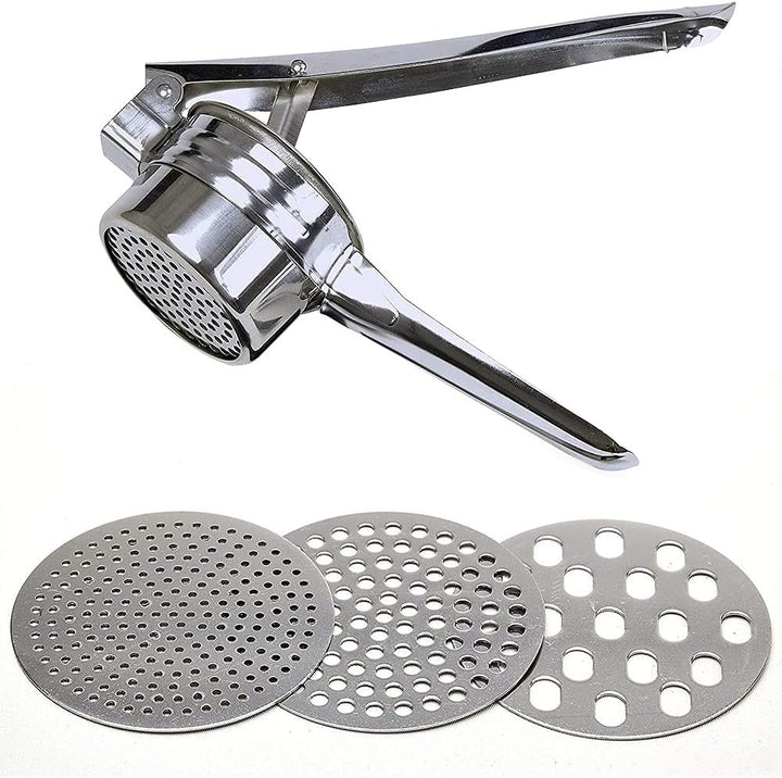 ANCLLO Kartoffelpresse Edelstahl Rostfrei, Professionell Spätzlepresse, Kartoffelstampfer für Babyna