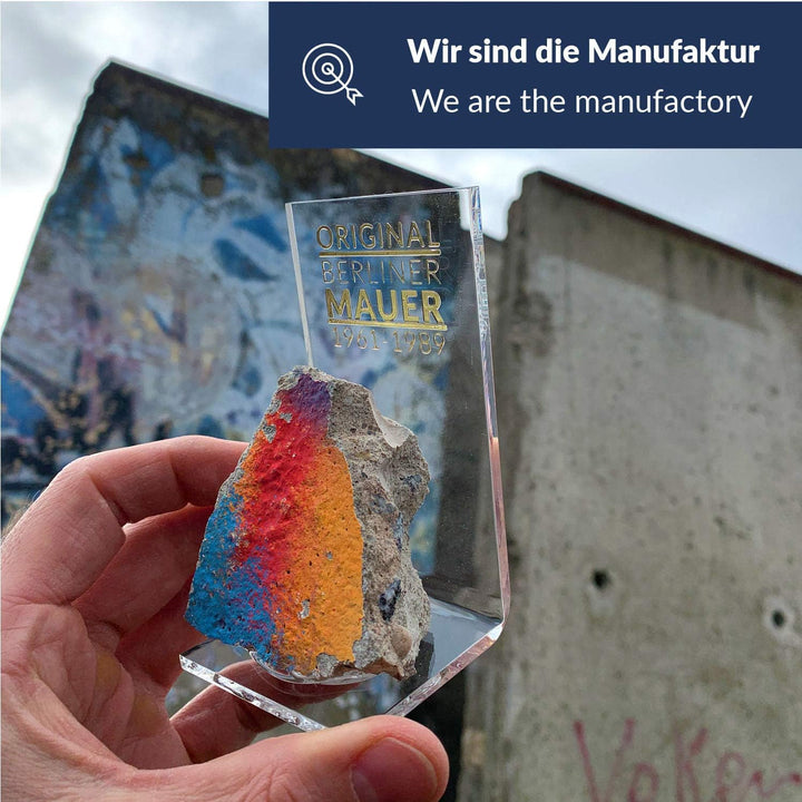 ORIGINAL Berliner Mauer-Stein | authentisches Stück mit Echtheitszertifikat | Handarbeit direkt aus