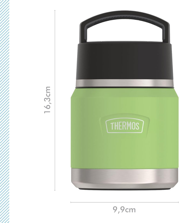 Thermos ICON Kids Thermobehälter für Essen 0,35l, grün, lime, Edelstahl, absolut dicht, hält Speisen