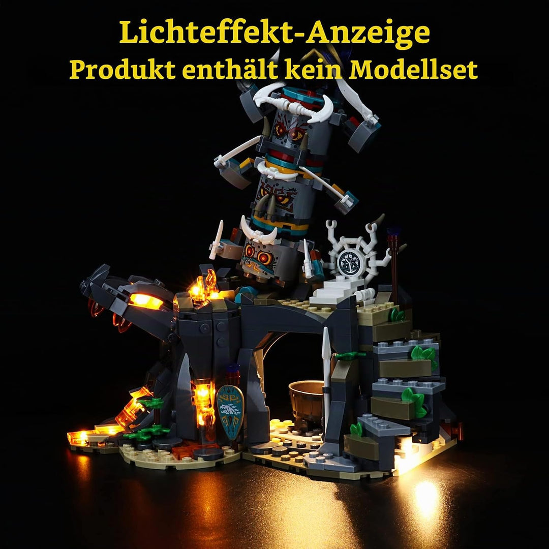 GEAMENT Licht-Set Kompatibel mit Lego NINJAGO Das Dorf der Wächter (The Keepers&