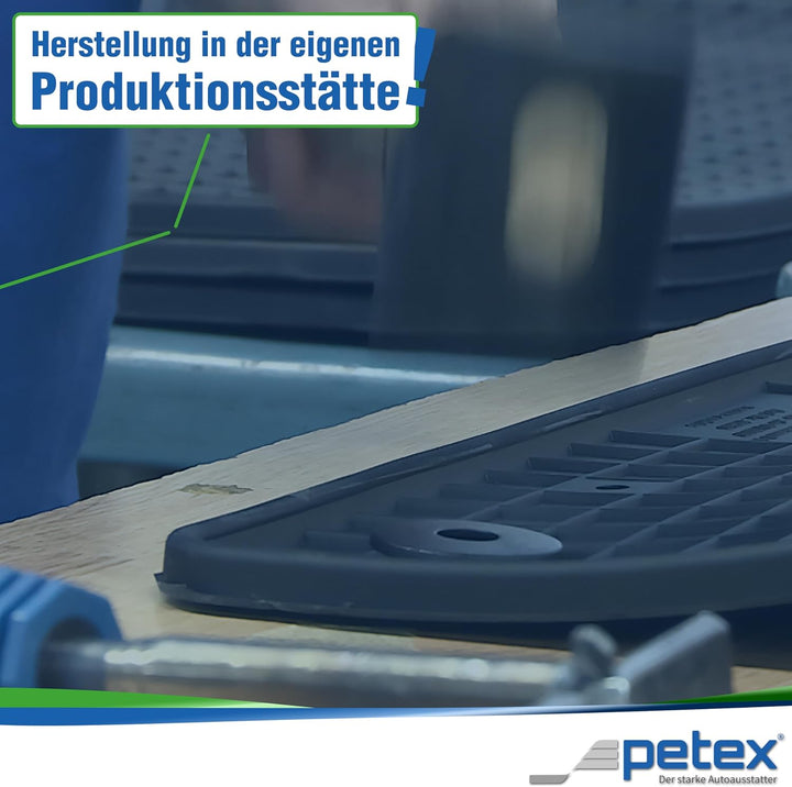 PETEX Gummimatten passend für A6 ab 04/2011-06/2018 / A6 Avant ab 09/2011 / A6 Allroad ab 04/2012 /