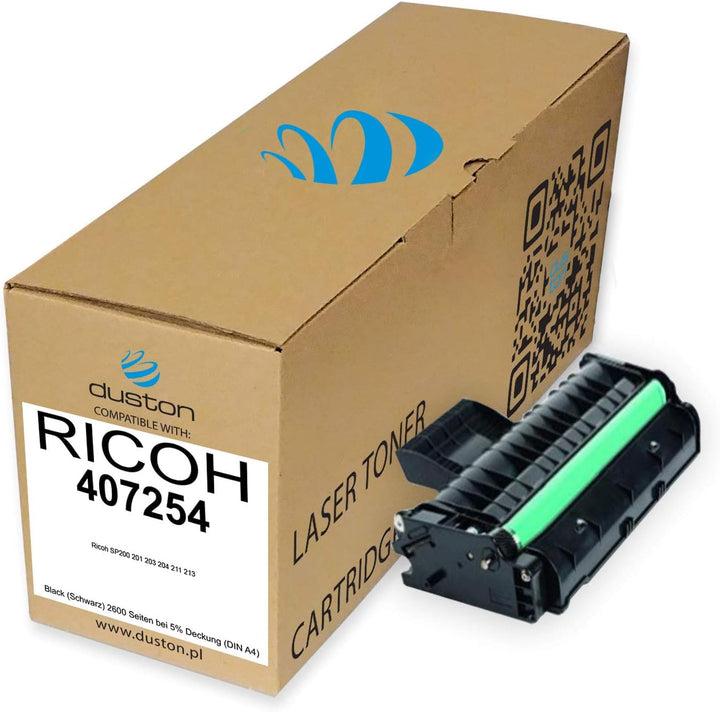 duston 407254 Schwarz Toner kompatibel zu Ricoh SP200 201 203 204 211 213