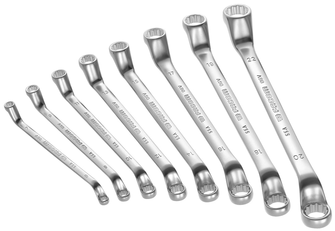 FACOM Ringschlüssel Satz, in Karton gekröpft, 6x7-20x22, 1 Stück, 55A.JD8