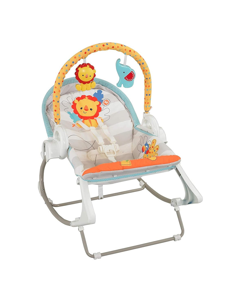 Fisher-Price BFH07 - 3-in-1 Deluxe Schaukel, 6 Schaukelgeschwindigkeiten, 16 Melodien, beruhigende N