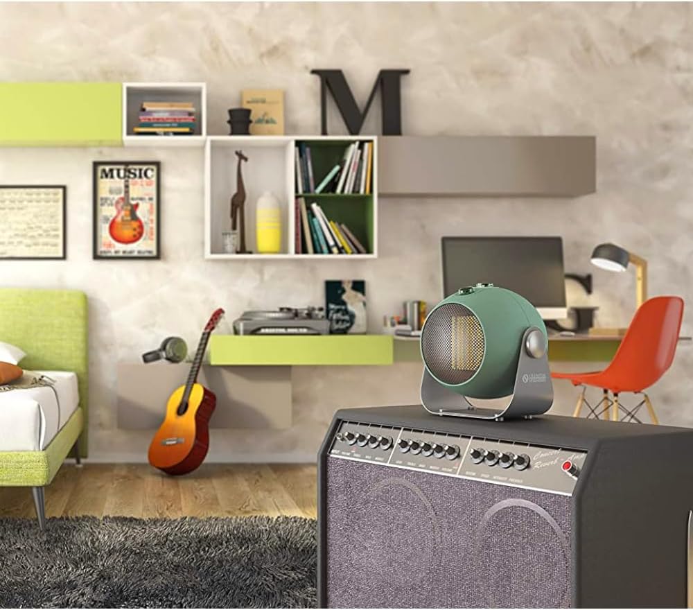 Olimpia Splendid 99404 Caldodesign S Keramik Heizlüfter 1800 W, 50 m³, Grün, Grün