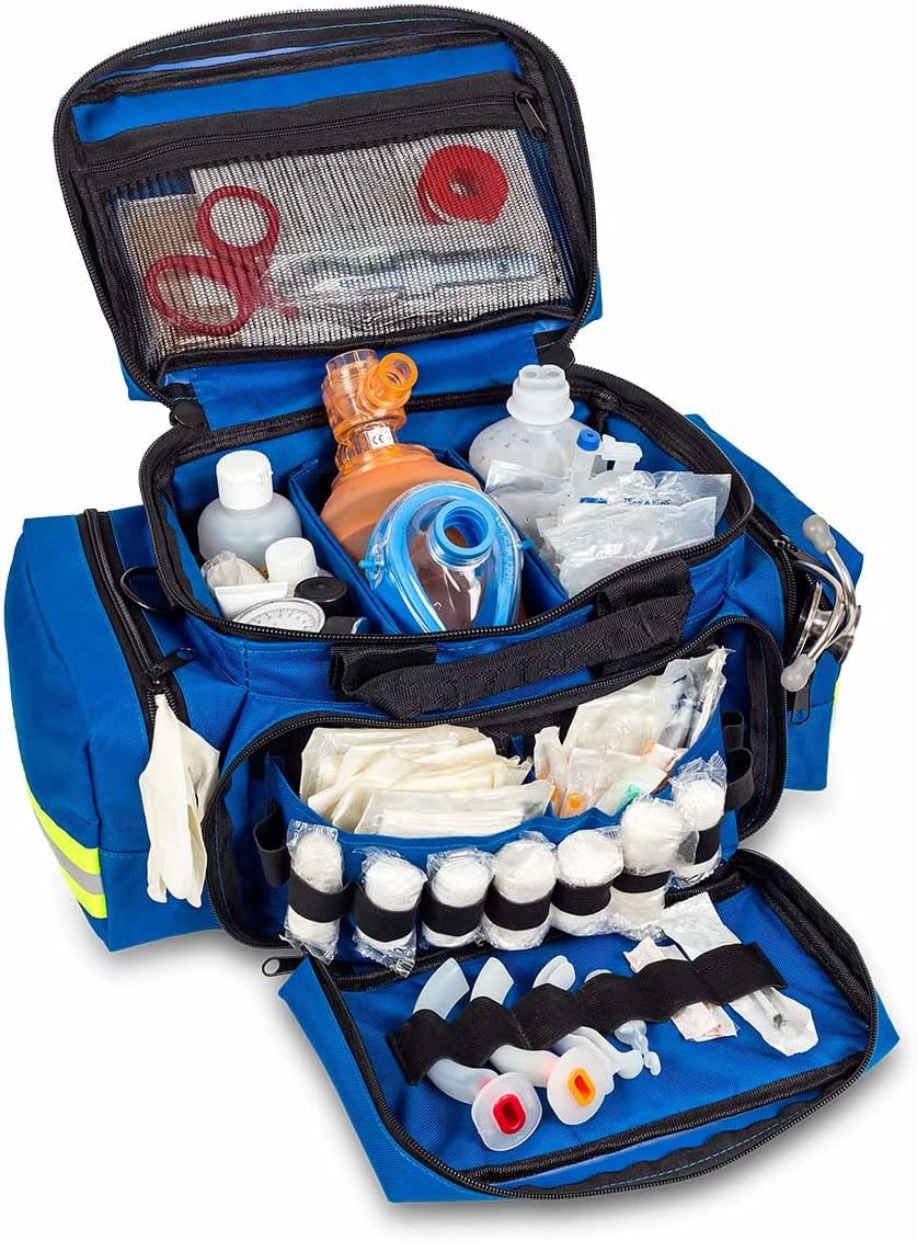 EB Light Bag royal-blau | Notfalltasche | kompakt | rundum gepolstert | Klett-Trennstege | Elastiksc