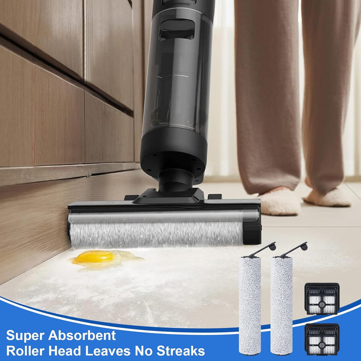 Bürstenrolle Filter Ersatzteile für DREAME M12 Smart Nass-Trocken-Staubsauger Zubehör, 2 Bürstenroll