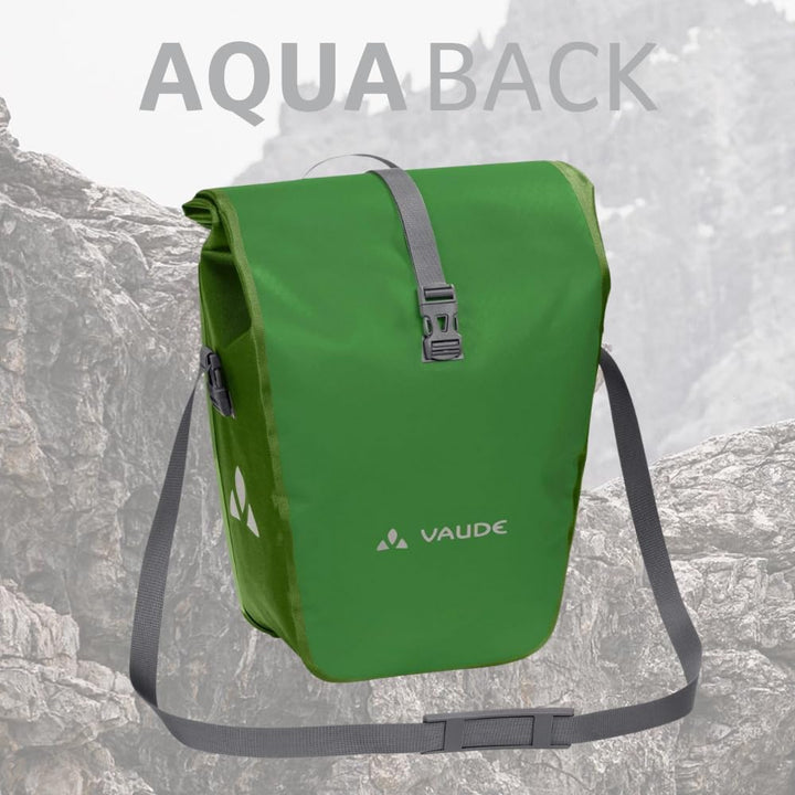 VAUDE Fahrradtasche für Gepäckträger Aqua Back Single 1 x 24 L in 24 l Parrot Green, 24 l Parrot Gre