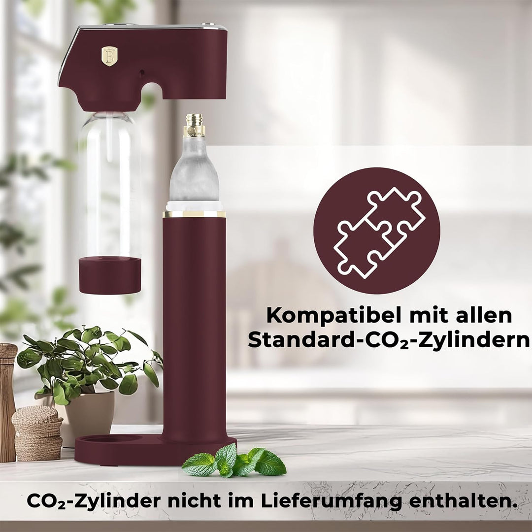 BERLINGER HAUS Sodaar Sodaar Sodaar Soda Maker + 2 Flaschen, Leonardo Collection | Umweltfreundlich