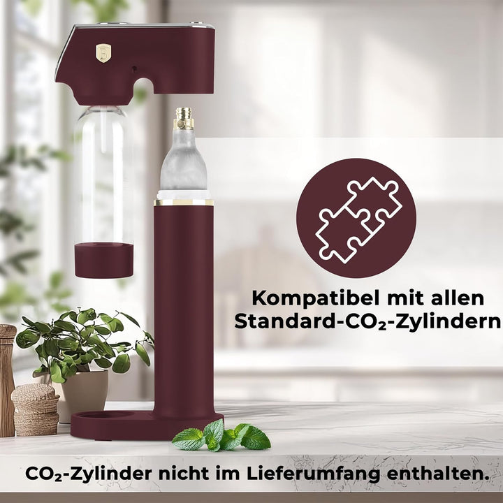 BERLINGER HAUS Sodaar Sodaar Sodaar Soda Maker + 2 Flaschen, Leonardo Collection | Umweltfreundlich
