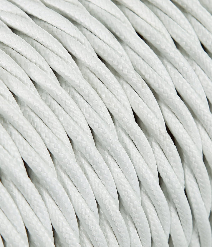 merlotti 40292 Elektro Kabel geflochten FRRTX 3 x 1.50, weiss, 10 m Modern, Modern