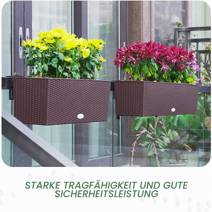 Pflanzkastenhalterung, Blumenkastenhalterung, verstellbare Fensterkastenhalterungen für Terrasse, Ga