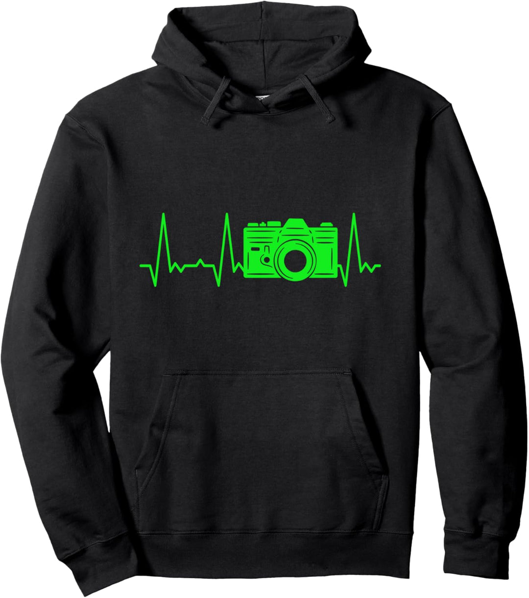Herzschlag Kamera Pullover Hoodie