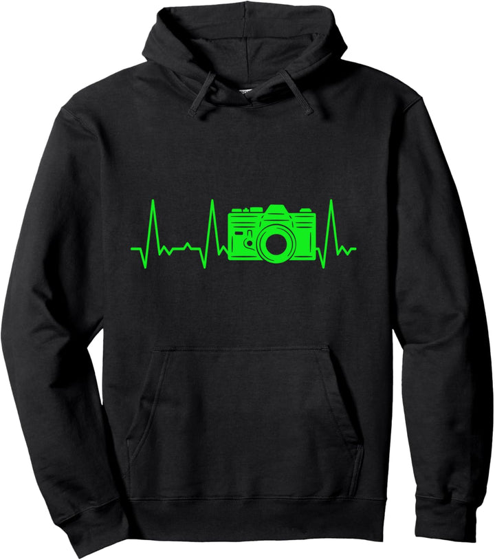 Herzschlag Kamera Pullover Hoodie