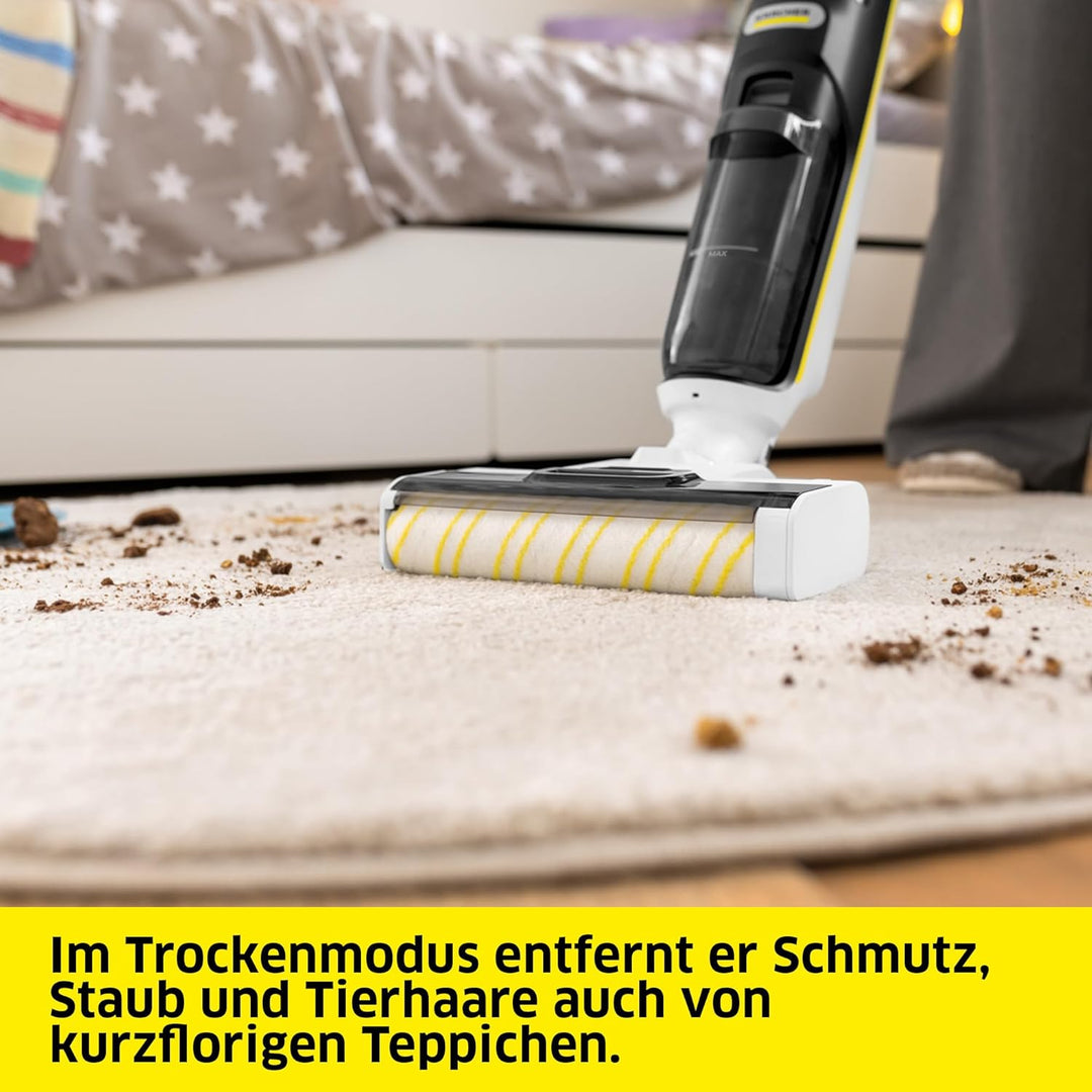 Kärcher Saugwischer FCV 3 Natural N, kabelloser Saugwischer mit 3 Reinigungsmodi, Akkulaufzeit: ca.