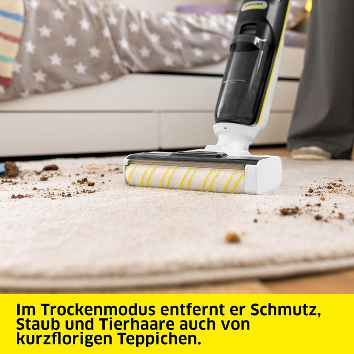 Kärcher Saugwischer FCV 3 Natural N, kabelloser Saugwischer mit 3 Reinigungsmodi, Akkulaufzeit: ca.