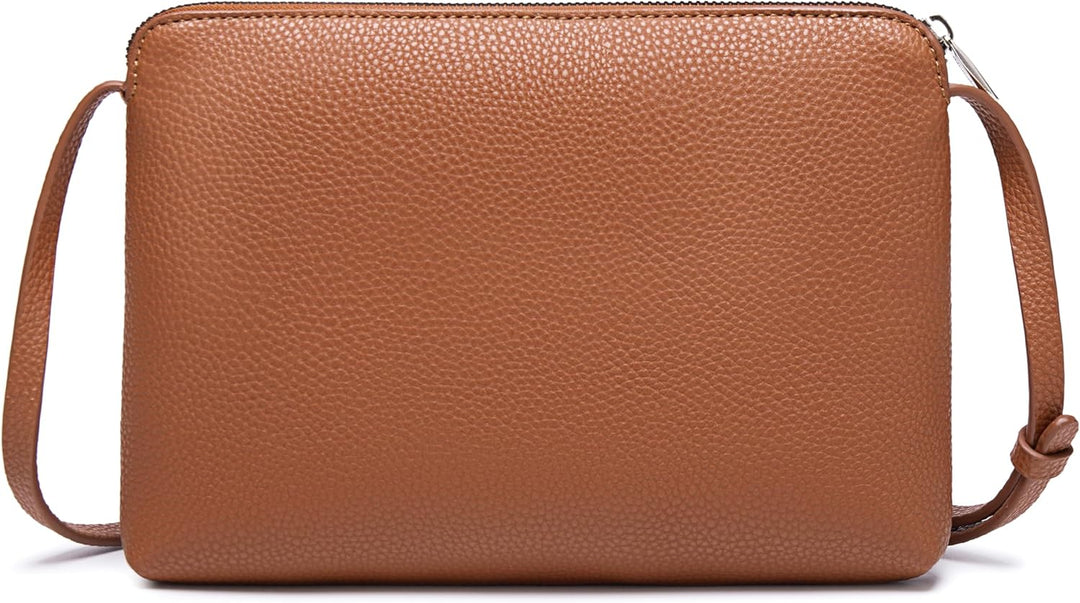 David Jones - Damen Kleine Umhängetasche - Flache Handtasche PU Leder Frau - Elegante Tasche Klassis