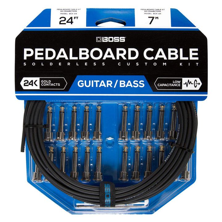 BOSS BCK-24 Lötfreies Pedalboard Kabel-Kit, einfache und schnelle Montage, Länge: 7 m, BCK-24