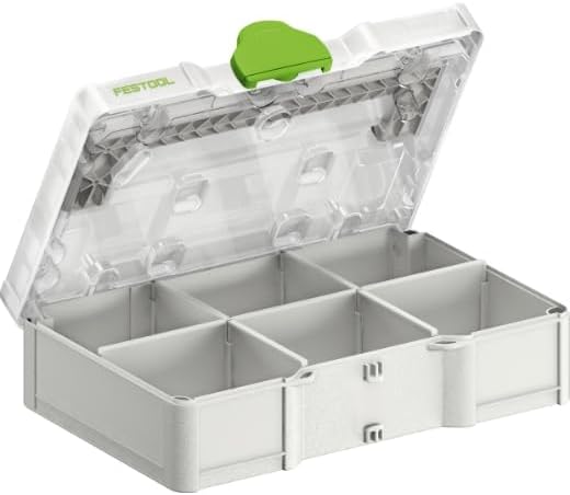 Festool Systainer³ SYS3 S 76 TRA – Modularer Mini-Werkzeugkoffer mit individueller Einteilung, trans