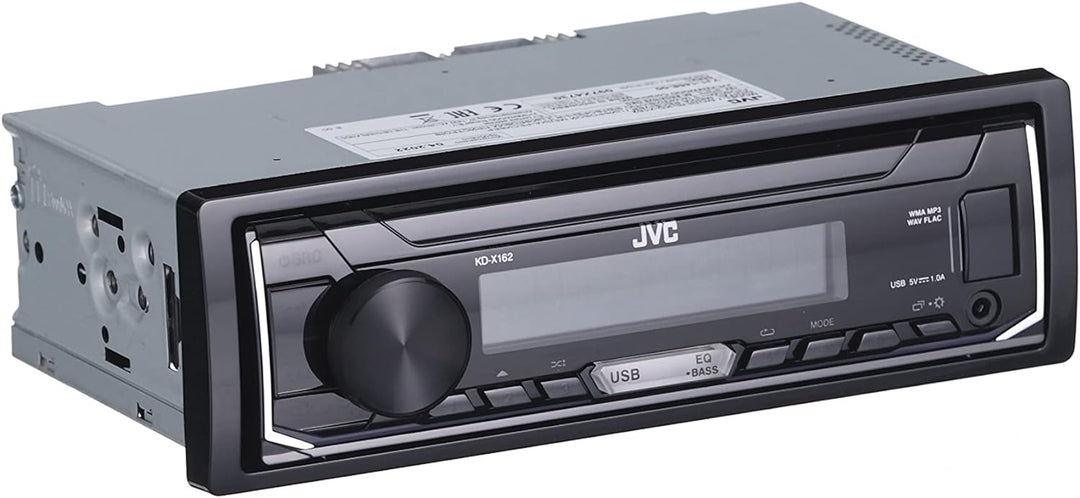 JVC KD-X162 USB-Autoradio mit RDS (Hochleistungstuner, MP3, WMA, FLAC, AUX-Eingang, Android Music Co