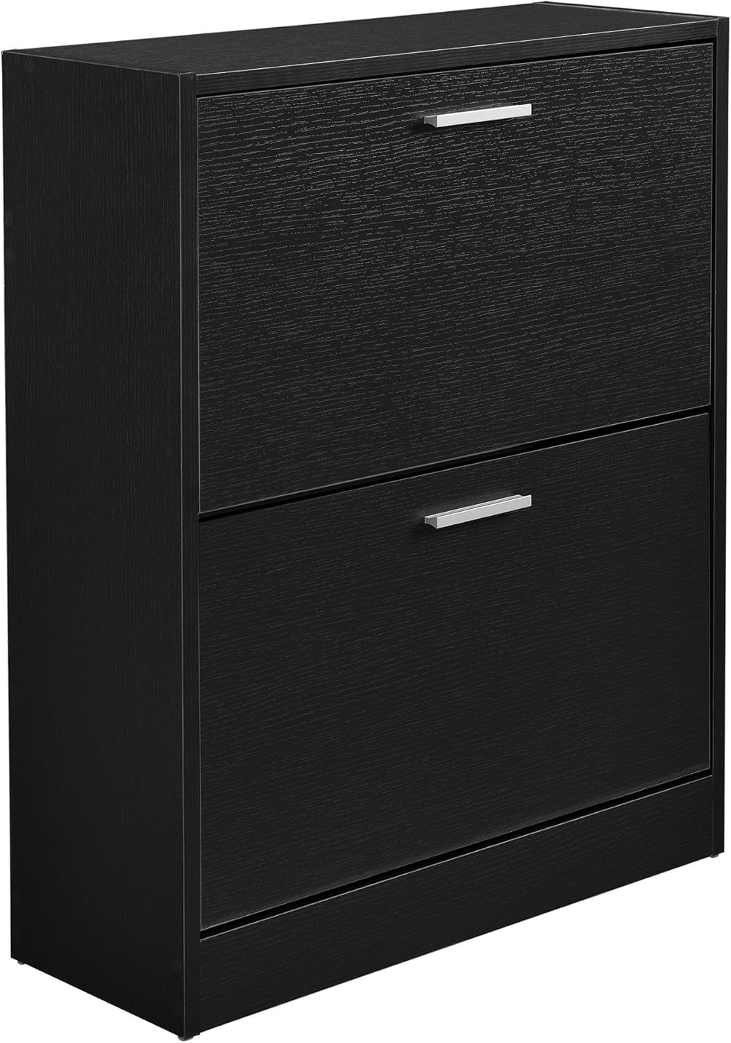 [en.casa] Schuhschrank Sykkylven Schuhkipper mit 2 Klappen Schuhkommode für 12 Paar Schuhe 81 x 63 x