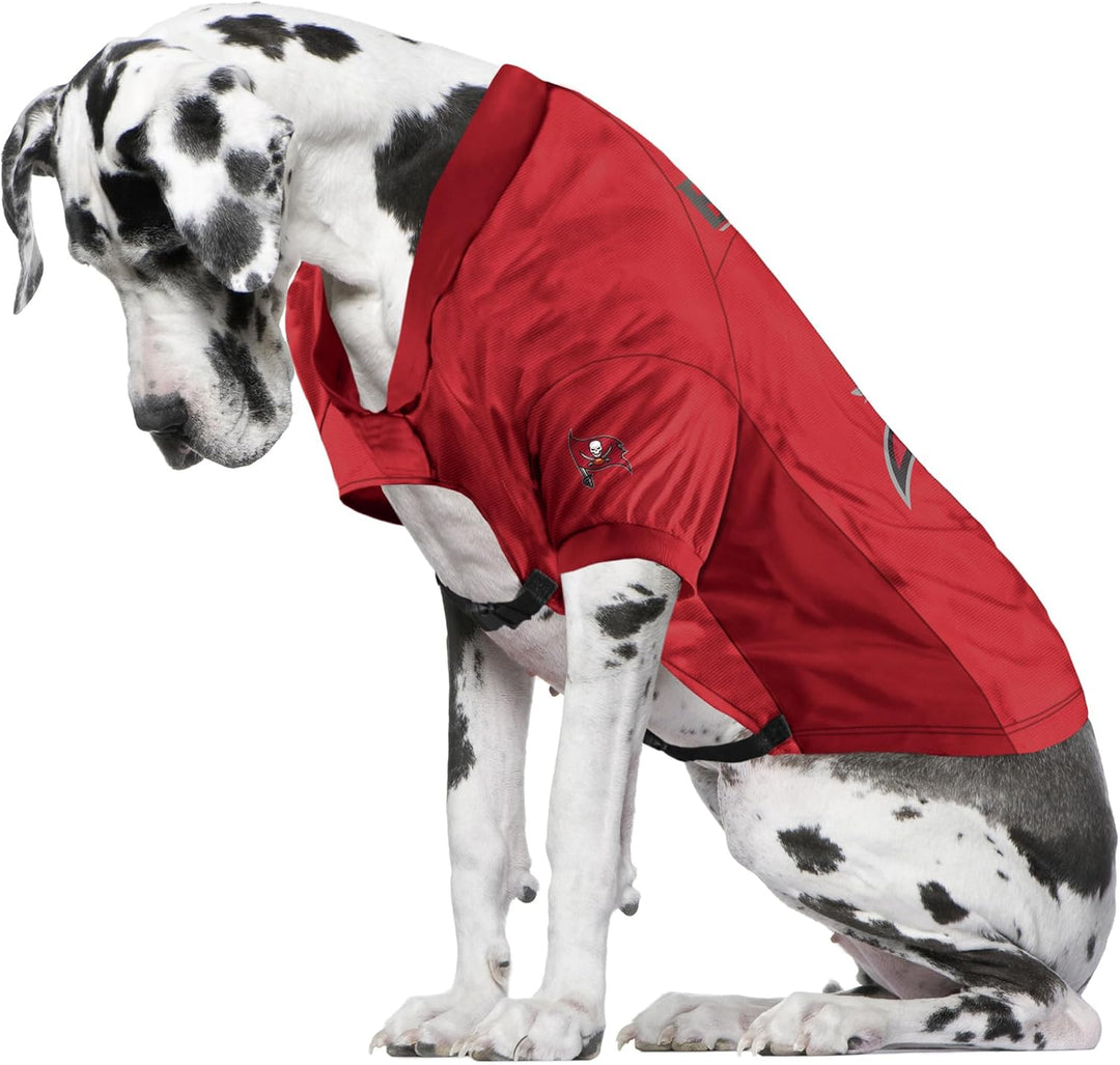 Littlearth Unisex-Erwachsene NFL Tampa Bay Buccaneers – neues Logo Stretch Haustiertrikot für grosse