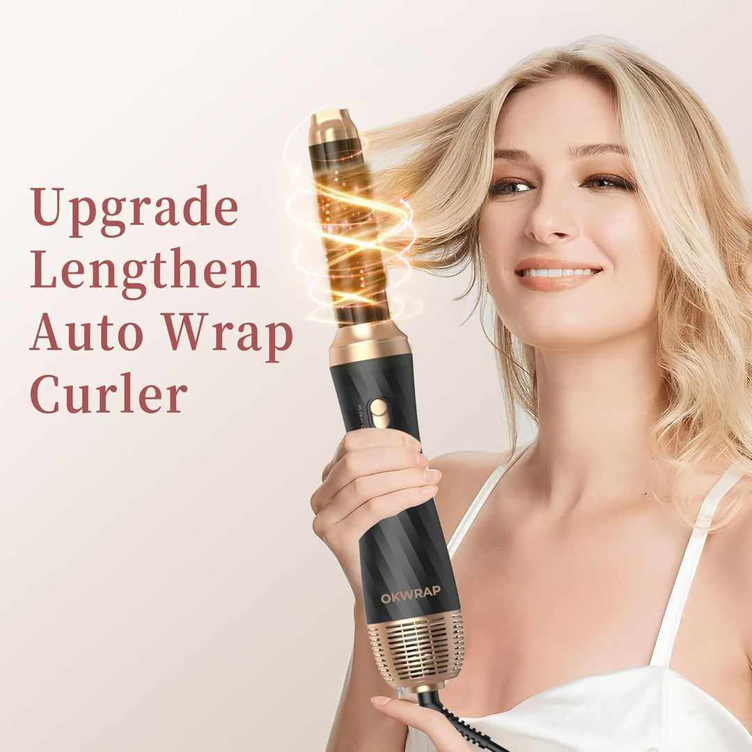 OKWRAP Haarstyler Airstyler Hair Styler Set 6 In 1 Mit Rundbürstenföhn Haarstyler Warmluftbürste The