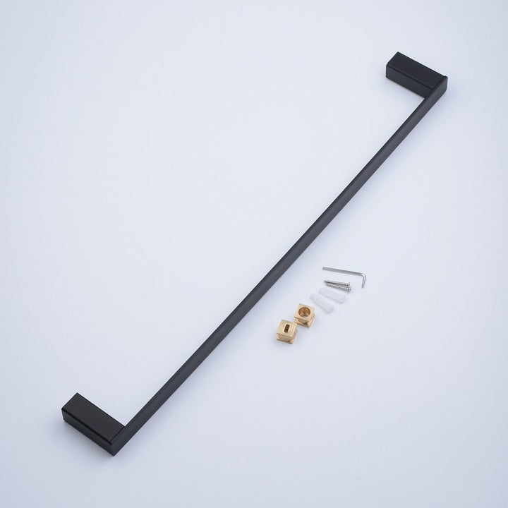 24-Zoll-Badetuch-Stab-einzelne Tuch-Schiene an der Wand befestigt, schwarze Malerei, Beelee BA8501B