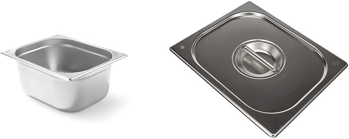 HENDI Gastronormbehälter, Temperaturbeständig von -40° bis 300°C, 9.5L, GN 1/2, 325x265x(H) 150mm, E