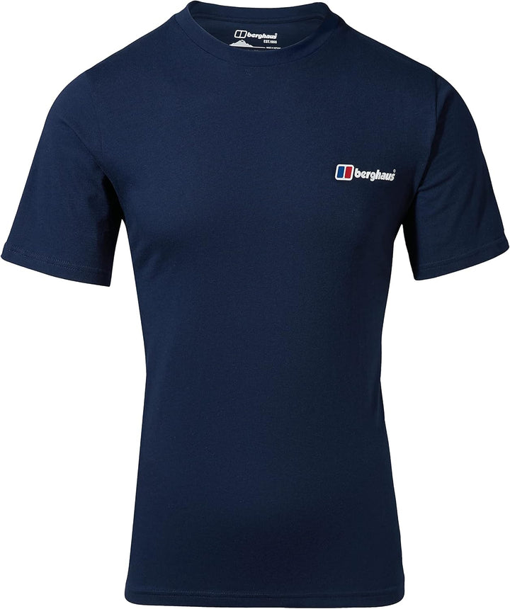 Organic T-Shirt mit klassischem Logo auf Vorder- und Rückseite XS Blau, XS Blau